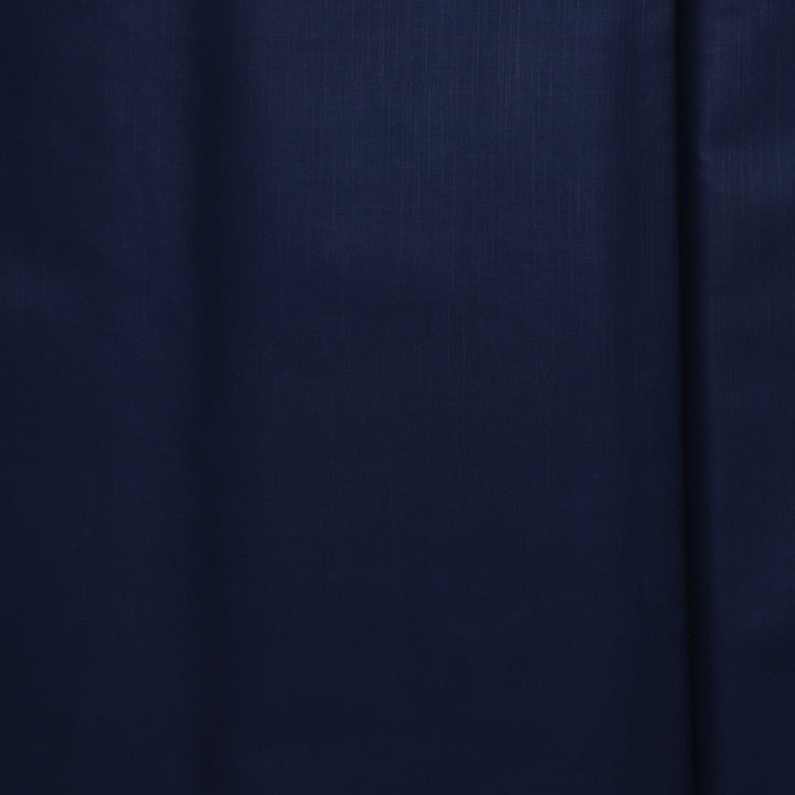 Men Unstitched Premium Cotton Loose Fabric - Navy Blue
