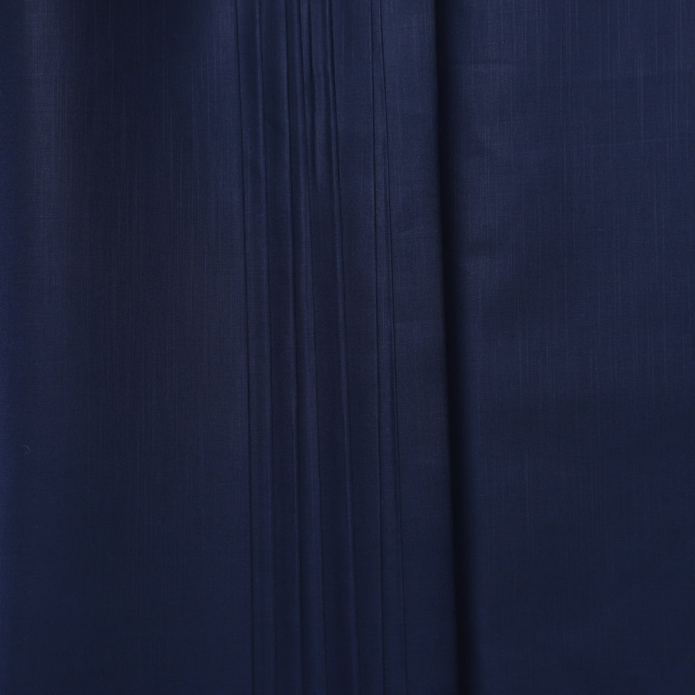 Men Unstitched Premium Cotton Loose Fabric - Navy Blue