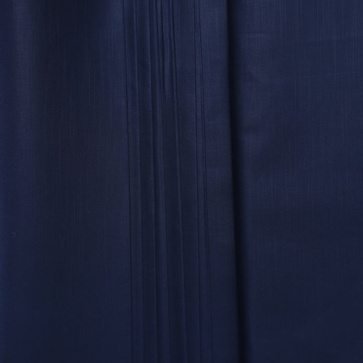 Men Unstitched Premium Cotton Loose Fabric - Navy Blue