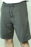 Men's Olive Jogging Shorts with Elastic Waistband
