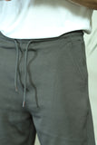 Men's Olive Jogging Shorts with Elastic Waistband