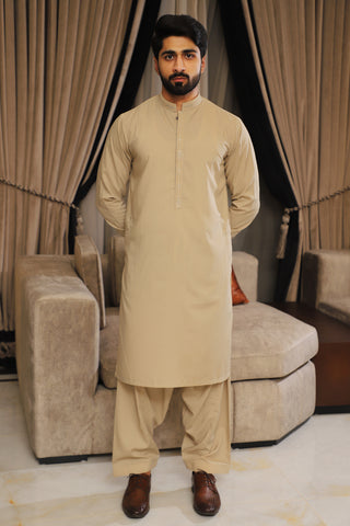 Premium Skin Embroidered Shalwar kameez Blended Fabric