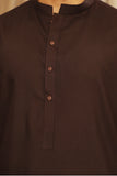 Men’s Classic Brown Shalwar Kameez – Premium Blended Fabric