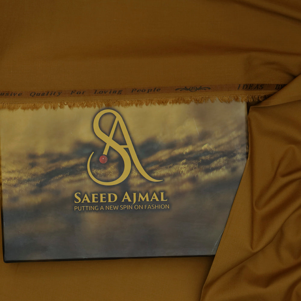 Premium Bronze Wash & Wear Loose Fabric