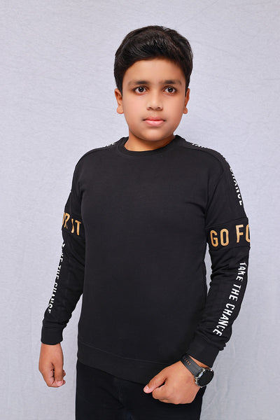 Kid Long Sleeve Side Print Sweatshirt