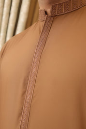 Men Premium Kameez Shalwar Brown