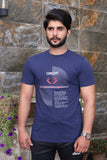 Men Printed Cotton T-Shirt Navy