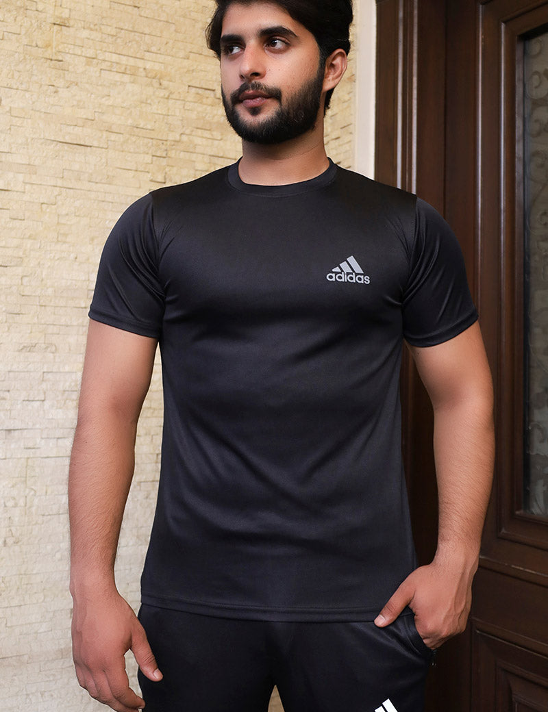 Men Summer Tracksuit Black