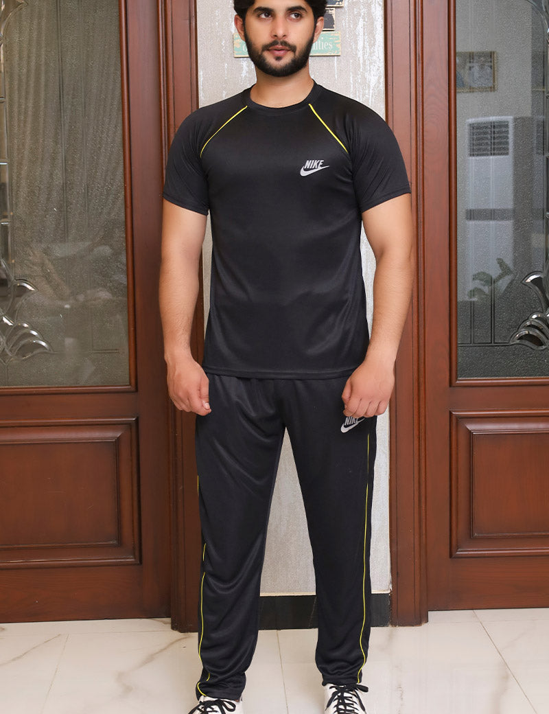 Men Summer Tracksuit Black
