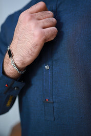 Men Wash n wear Kameez Shalwar Navy
