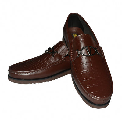 Men Premium Quality Faux Leather Shoe Brown