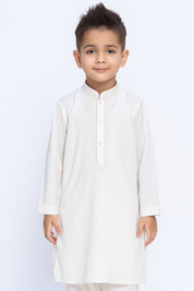 Boys Wash n Wear Kameez Shalwar Cream