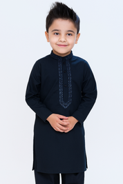 Boys Wash n Wear Kameez Shalwar Black