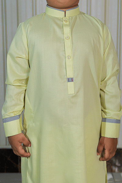Kids Kameez Shalwar Lemon