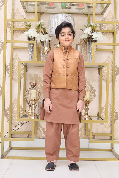 Premium fabric (SELF-DESIGN JAMAWAR ) waistcoat CHEEKU