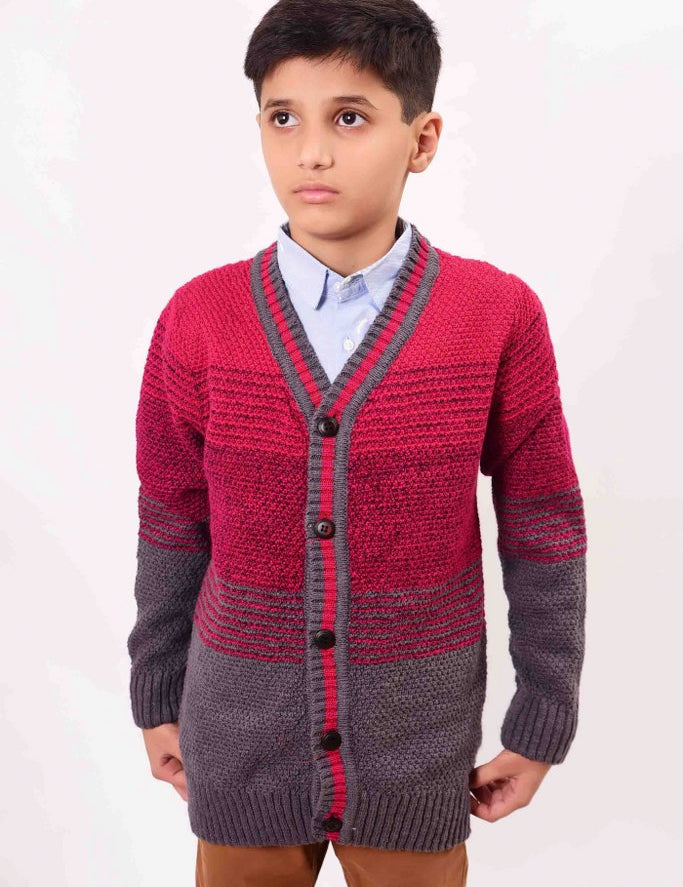 Red-White Kid Knitted Jersey