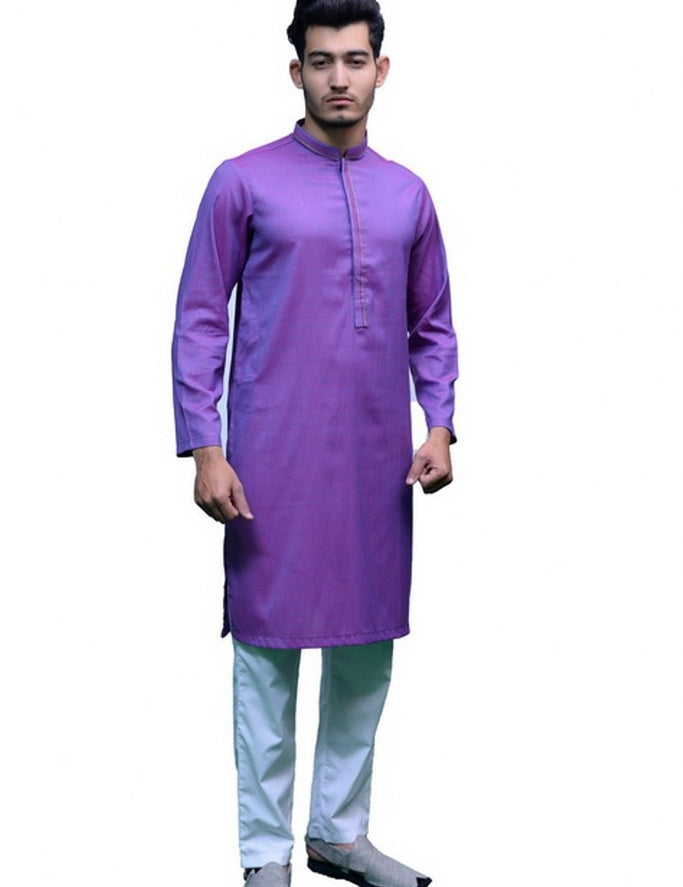 Mens Kurta Purple