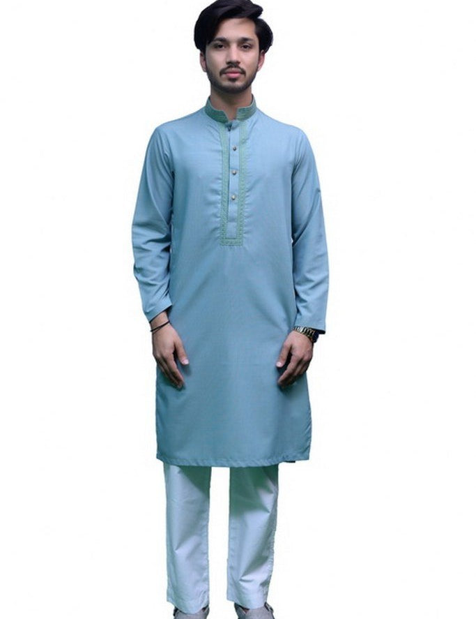 Green kurta pajama for men