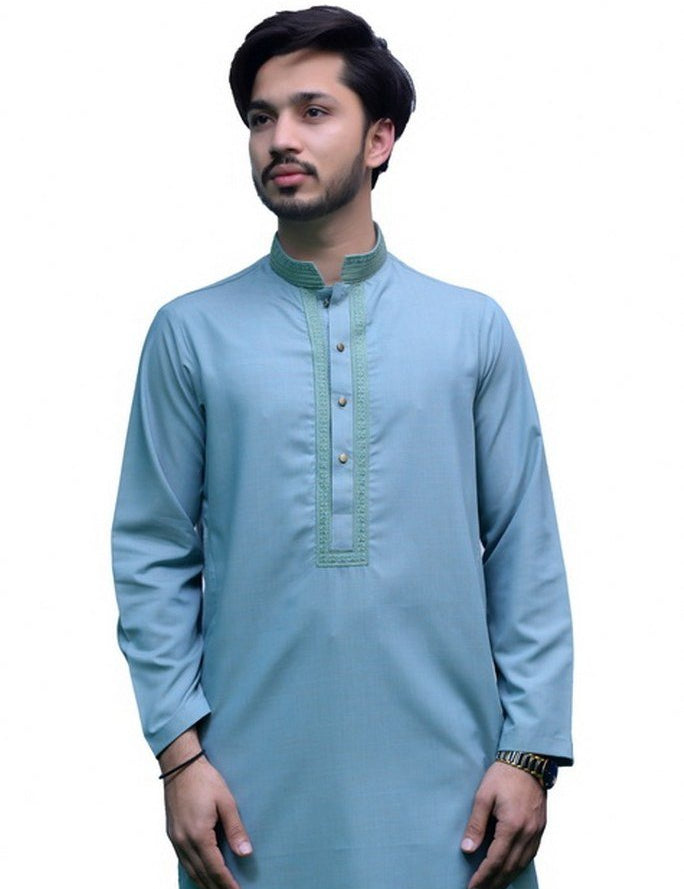 Green kurta pajama for men