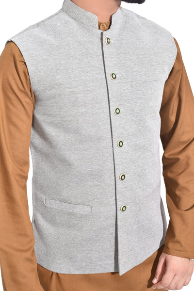 Men waist coat grey
