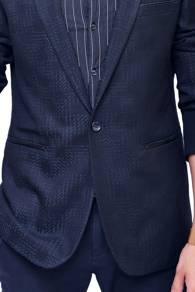 Black casual coat for men