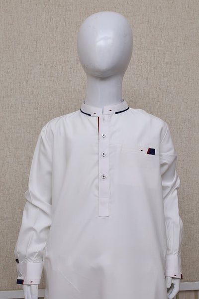 Boy Kameez Shalwar White