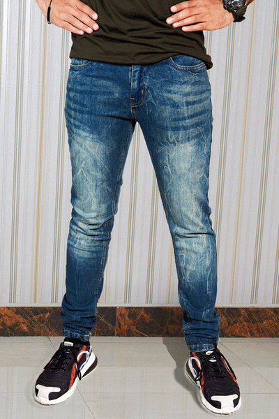 Men Denim Jeans Mb-Blue