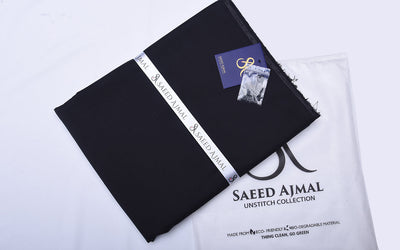 Men Soft Summer Fabric Unstitch Kameez Shalwar Charcaol