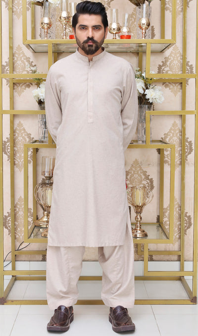 Premium fabric (BLENDED) kameez shalwar Texture SKIN