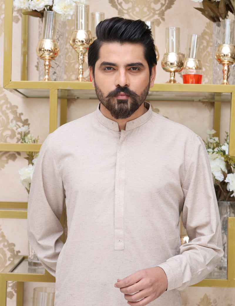 Premium fabric (BLENDED) kameez shalwar Texture SKIN