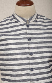 Men Stripper Waistcoat Off-White