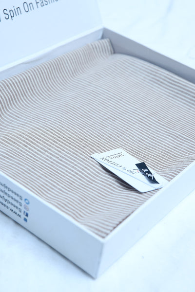 Men Unstitch Cotton Kurta Skin