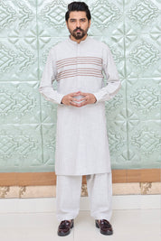 Men Cotton Khaddar Kameez Shalwar Grey