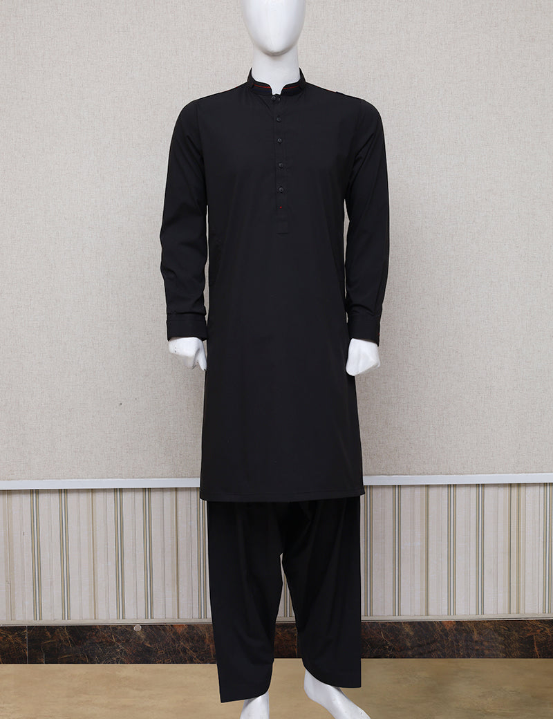 Men Premium Shalwar Kameez Black