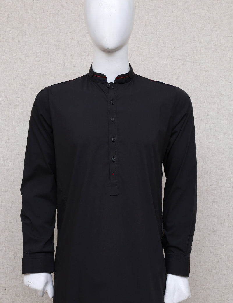 Men Premium Shalwar Kameez Black