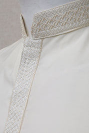 Men Premium Shalwar Kameez Cream