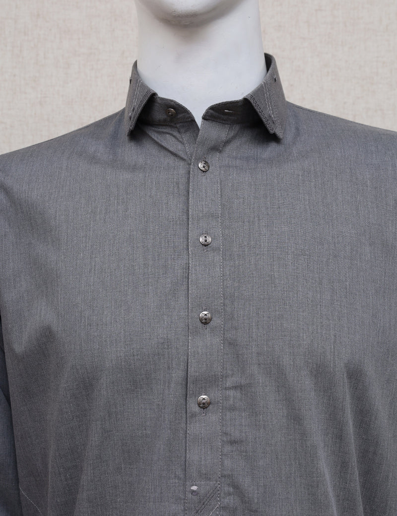Men Premium Shalwar Kameez Grey