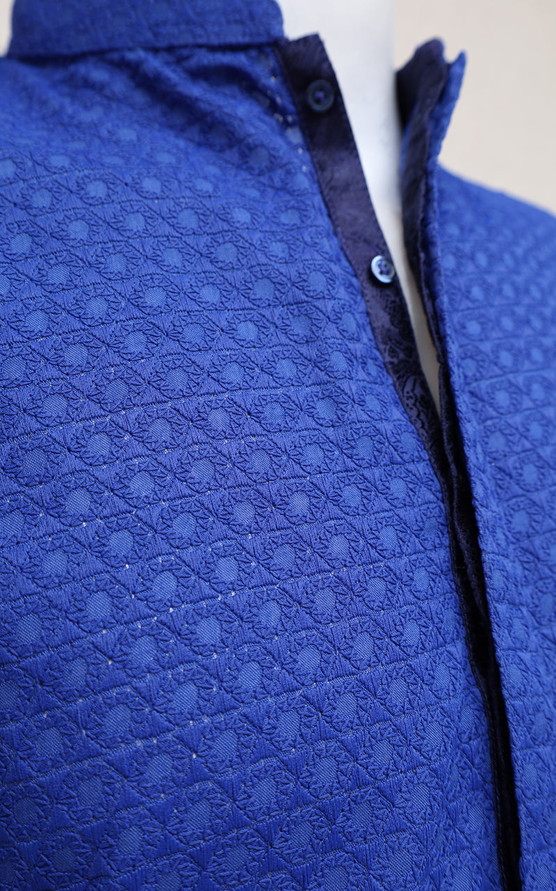 Men Premium Shiffly Kurta Blue