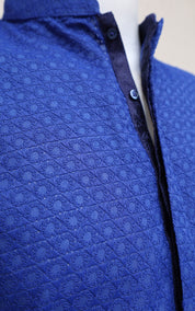 Men Premium Shiffly Kurta Blue
