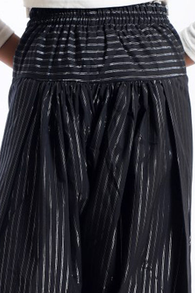 Women Jacquard Trouser Black